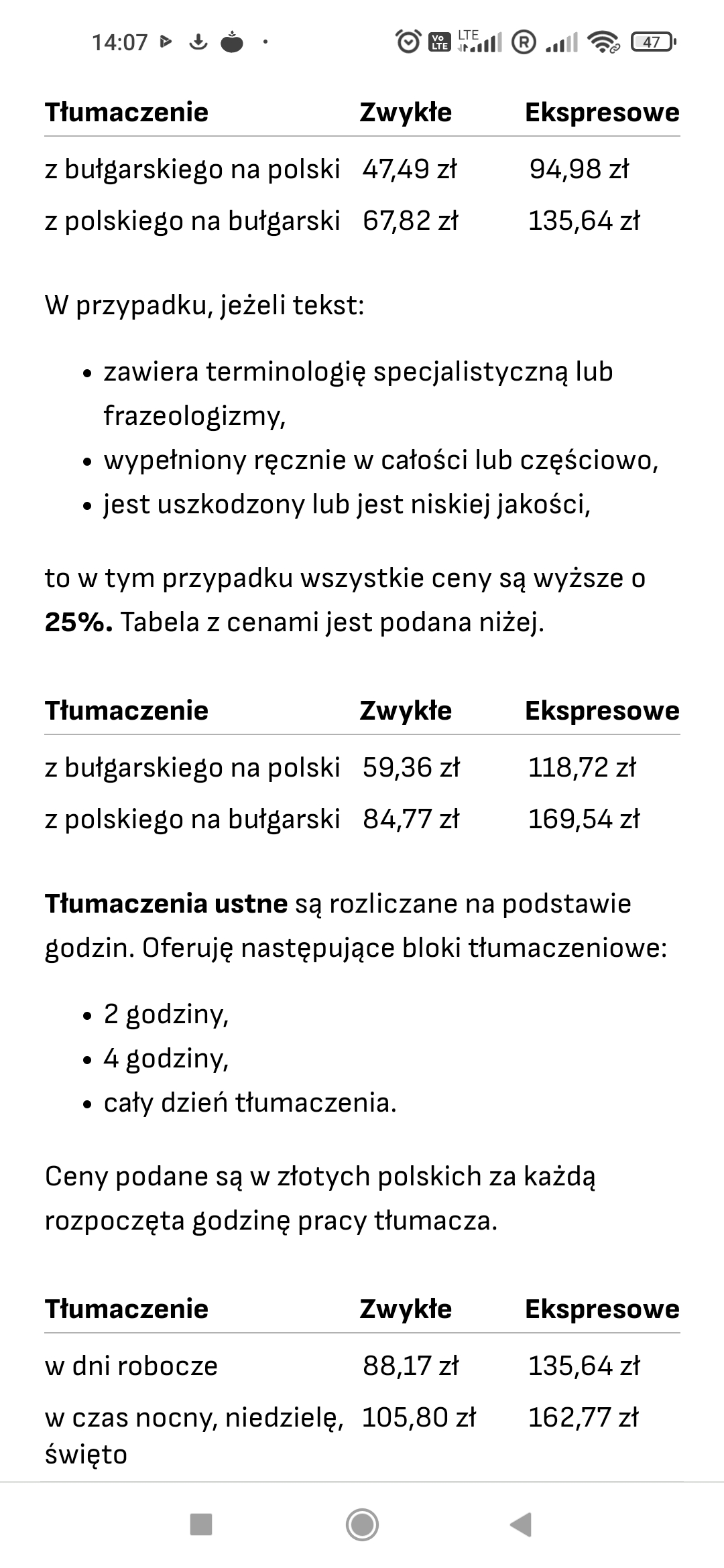 Telefon ceny