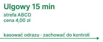 Bilet ulgowy z dodaniem koloru