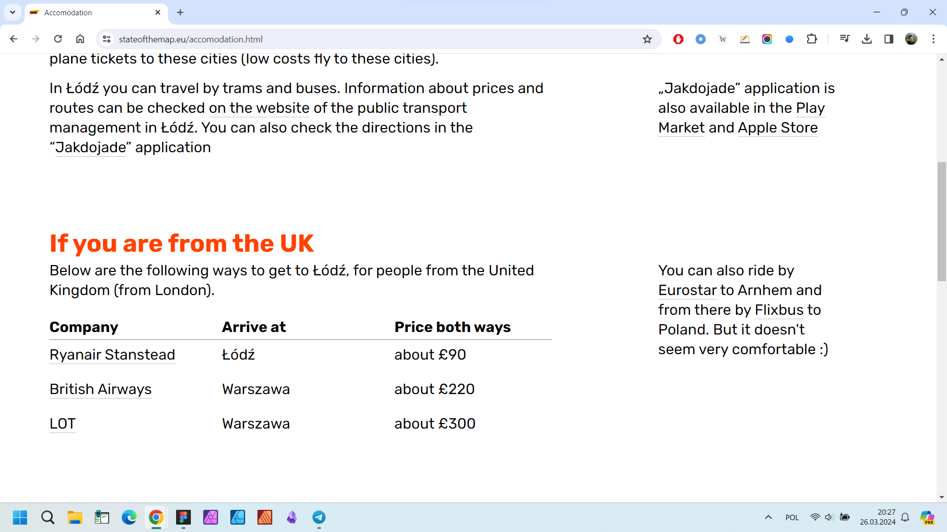 Informacja dla odwiedzających z UK