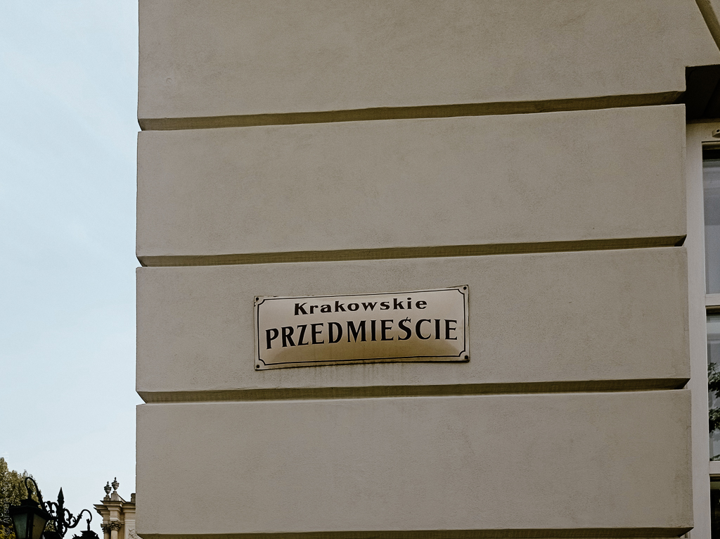 Tabliczka w starym mieście