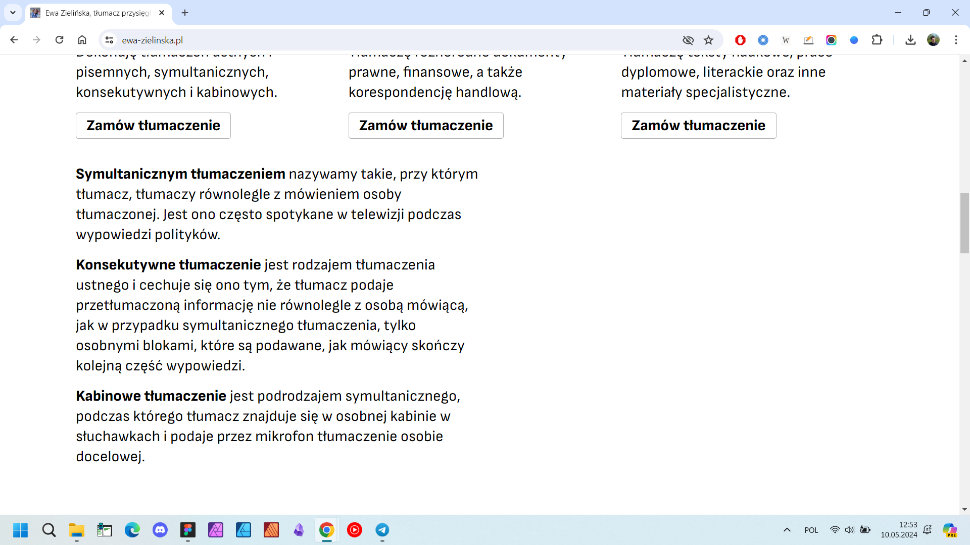 Rodzaje tłumaczeń