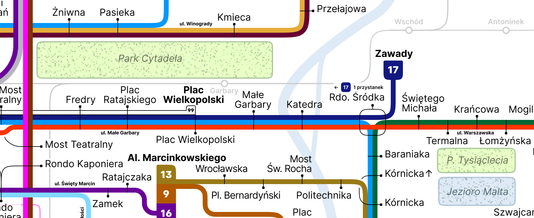 Parki i jeźiora